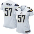Women's Nike San Diego Chargers #57 Jatavis Brown Limited White NFL Jersey