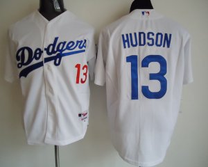 mlb jerseys los angeles dodgers #13 hudson white W