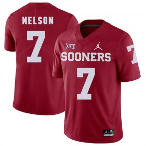 Oklahoma Sooners #7 Corey Nelson Red College Football Jersey