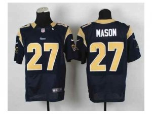 Nike jerseys st. louis rams #27 mason blue[Elite]