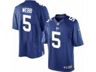 Mens Nike New York Giants #5 Davis Webb Limited Royal Blue Team Color NFL Jersey