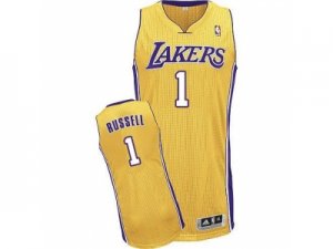 NBA Los Angeles Lakers #1 D Angelo Russell Yellow Stitched jerseys