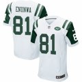 Mens Nike New York Jets #81 Quincy Enunwa Elite White NFL Jersey