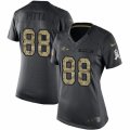 Womens Nike Baltimore Ravens #88 Dennis Pitta Limited Black 2016 Salute to Service NFL Jersey