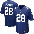 Mens Nike New York Giants #28 Paul Perkins Game Royal Blue Team Color NFL Jersey