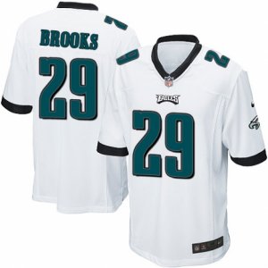 Mens Nike Philadelphia Eagles #29 Terrence Brooks Game White NFL Jersey