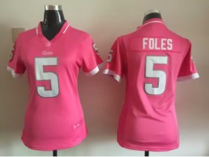 2015 Women Nike St. Louis Rams #5 Nick Foles pink jerseys