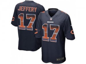 Nike Chicago Bears #17 Alshon Jeffery Navy Blue Team Color Mens Stitched NFL Limited Strobe Jersey