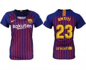 2018-19 Barcelona 23 UMTITI Home Women Soccer Jersey