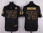 Nike Pittsburgh Steelers #75 Joe Greene Black Pro Line Gold Collection Jersey(Elite)