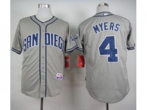 MLB San Diego Padres #4 Wil Myers Grey Cool Base Stitched Baseball jerseys