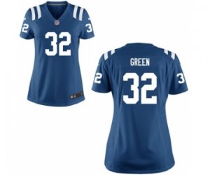 Women\'s Nike Indianapolis Colts #32 T.J. Green Royal Blue Team Color NFL Jersey