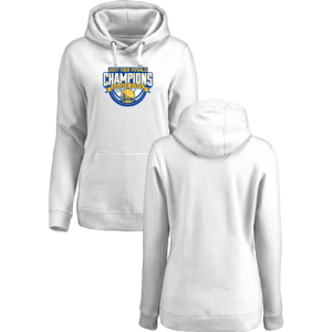 Golden State Warriors 2017 NBA Champions White Womens Pullover Hoodie