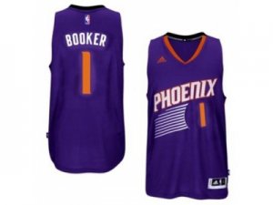 Mens Phoenix Suns #1 Devin Booker adidas Purple Swingman Road Jersey