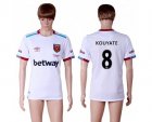 West Ham United #8 Kouyate Away Soccer Club Jersey