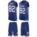 Mens Nike New York Giants #82 Roger Lewis Limited Royal Blue Tank Top Suit NFL Jersey
