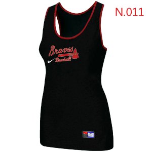 Nike Atlanta Braves Tri-Blend Racerback stretch Tank Top Black