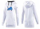 Women Detroit Lions Logo Pullover Hoodie-087