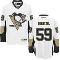 Youth Reebok Pittsburgh Penguins #59 Jake guewtzal Authentic White Away NHL Jersey