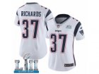 Women Nike New England Patriots #37 Jordan Richards White Vapor Untouchable Limited Player Super Bowl LII NFL Jersey