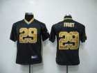 youth nfl new orleans saints #29 chris ivory black