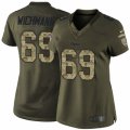 Women's Nike Los Angeles Rams #69 Cody Wichmann Limited Green Salute to Service NFL Jersey