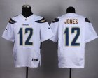 Nike San Diego Chargers #12 JONES white jerseys(Elite)