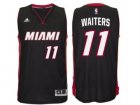 adidas Miami Heat #11 Dion Waiters Black New Swingman Road Jersey