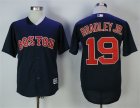 Red Sox #19 Jackie Bradley Jr. Navy Cool Base Jersey