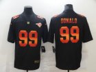Nike Rams #99 Aaron Donald Black Colorful Fashion Limited Jersey