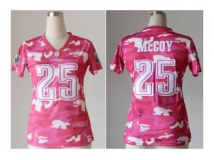 Nike women jerseys philadelphia eagles #25 mccoy pink[fashion camo]