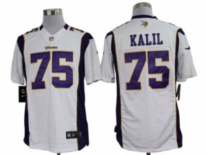 Nike NFL Minnesota Vikings #75 Matt Kalil white Jerseys(Limited)