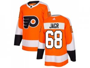 Adidas Philadelphia Flyers #68 Jaromir Jagr Orange Home Authentic Stitched NHL Jersey