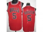 nba Chicago Bulls #5 Carlos Boozer Red Jerseys[Revolution 30]