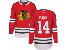 Mens Adidas Chicago Blackhawks #14 Richard Panik Authentic Red Home NHL Jersey