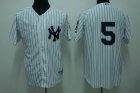 mlb new york yankees #5 dimaggio white(2009 logo)