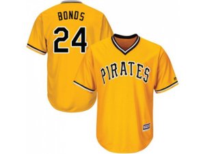 Youth Pittsburgh Pirates #24 Barry Bonds Gold Cool Base Stitched MLB Jersey