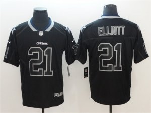 Nike Cowboys #21 Ezekiel Elliott Black Shadow Legend Limited Jersey