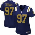 Women's Nike New York Jets #97 Lawrence Thomas Limited Navy Blue Alternate NFL Jersey