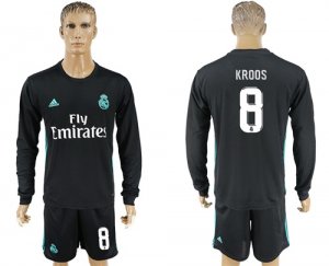 2017-18 Real Madrid 8 KROOS Away Soccer Jersey