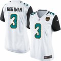 Womens Nike Jacksonville Jaguars #3 Brad Nortman Teal White Team Color NFL Jersey
