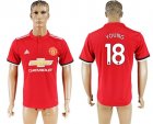 2017-18 Manchester United 18 YOUNG Home Thailand Soccer Jersey