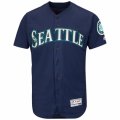 Mens Seattle Mariners Majestic Alternate Blank Navy Flex Base Authentic Collection Team Jersey