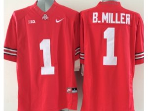 NCAA Ohio State Buckeyes #1 B.Miller red jerseys