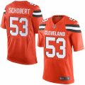 Men's Nike Cleveland Browns #53 Joe Schobert Limited Orange Alternate NFL Jersey