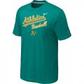 Nike MLB Oakland Athletics 2014 Home Practice T-Shirt - Green