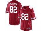 Mens Nike San Francisco 49ers #82 Logan Paulsen Limited Red Team Color NFL Jersey