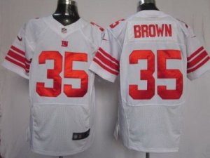 Nike NFL New York Giants #35 Andre Brown White Jerseys(Elite)