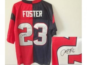 Nike jerseys houston texans #23 foster blue-red[Elite split signature]