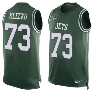 Nike New York Jets #73 Joe Klecko Green Team Color Men Stitched NFL Limited Tank Top Jersey